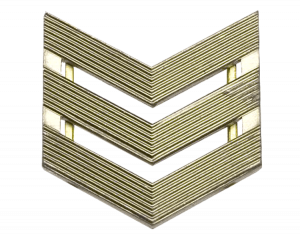 Лычка сержант (защитная, металл)