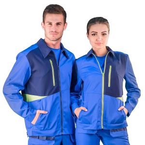 Куртка мужская "Марс" мод № 29 василек/синий/лимон