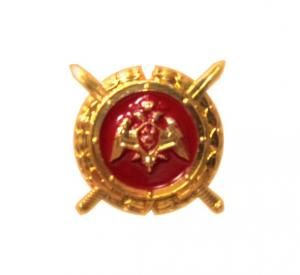 Эмблема Росгвардия золотая круглая