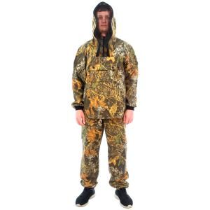 Костюм БлокПОСТ АНТИГНУС (куртка+брюки) с сеткой (камуфляж темный лес F-32 , ткань смесовая)