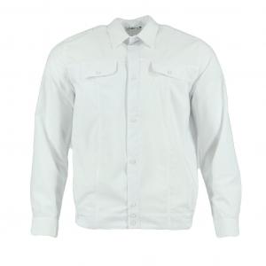 Рубашка форменная БлокПОСТ (белая) нового образца с длинным рукавом