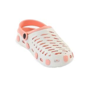 Сабо женские EVA Shoes Комби Лайн AS004 (белый-коралловый)