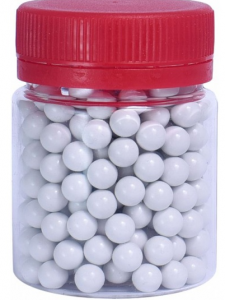 Шарики для пневматики пластиковые STALKER 6мм, 0,25г, белые (250 шт./банка) 