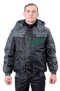 Куртка БлокПОСТ зимняя ИНЖЕНЕР-2 (черная/темно-серая, оксфорд)