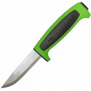 Нож Morakniv Basic 546 нержавеющая сталь, пласт. ручка (зеленая) чер. вставка