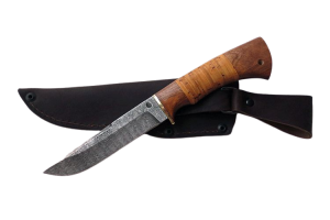 Нож Луч малый (дамасская сталь береста)