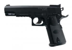 Пистолет пневматический Stalker S1911T (аналог "Colt 1911") (черный, пластик) калибр 4,5мм, 120 м/с 
