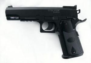 Пистолет пневм. Stalker S1911RD (аналог Colt 1911) к.4,5мм, металл-пласт,120м/с, блоу