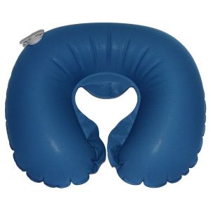 Подушка надувная Tramp TRA-159 под шею (синяя, термопластичный полиуретан) дорожная  