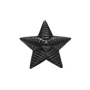 Звезда  рифленая (черная) 20 мм