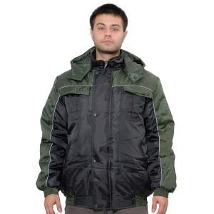 Куртка БлокПОСТ зимняя ИНЖЕНЕР-2 (черная/зеленая, оксфорд)